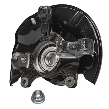 Detroit Axle - Front 4pc Steering Knuckles Kit for 14-18 Toyota Corolla, 14 Matrix, 2 Steering Knuckles & Wheel Bearing Hubs 2 Outer Tie Rod Ends 2014 2015 2016 2017 2018 Replacement - size: 4SU50414/Kit
