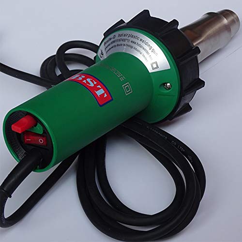 Hot Air Plastic Welder,1600W TPO Welder Kit With 4 Welding Nozzles,4 Pressure Seam Rollers, Professional Heat Gun for Vinyl PVC TPO & Shrink Wrapping, Essential Plastic Repair Welder Kit - size: 110V