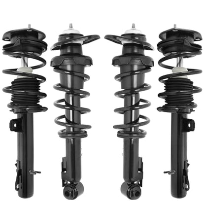 Detroit Axle - Front and Rear Struts Kit for 2007-2015 Mini Cooper | Struts with Coil Spring Assembly 2008 2009 2010 2011 2012 2013 2014 Replacement Suspension - size: 4Q471339/ 4 Struts