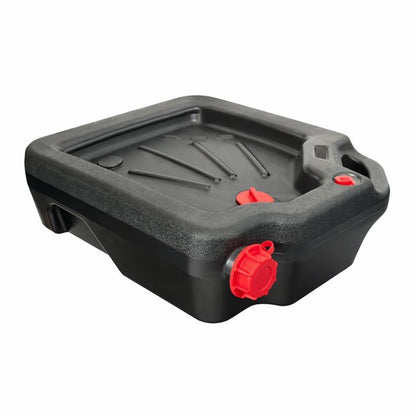 16-Quart Automotive Drain Pan Container, Large Oil Drain Bucket for Car & Truck Maintenance, Wide Catch Area, Easy-Pour Design, Shop & Garage Use