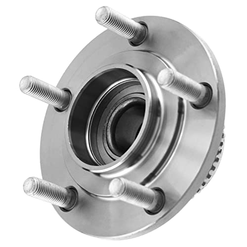 Detroit Axle - 2 Rear Wheel Bearing and Hubs Assembly with ABS Ring & 5-Lug for Mitsubishi Lancer 2004-2006, Outlander 2003-2006, FWD, 512339 - style: 512339 x2/Pair