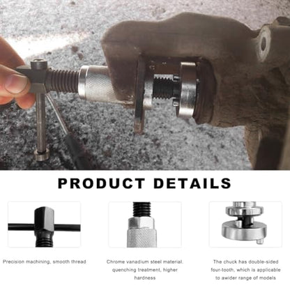Brake Caliper Piston Rewind Tool, Brake Piston Compressor Tool Set for Rear Brake Pad Replacement, Universal Car Rear Brake Pad Wind Back Tool for Disk Brake Pad, Car Accessories