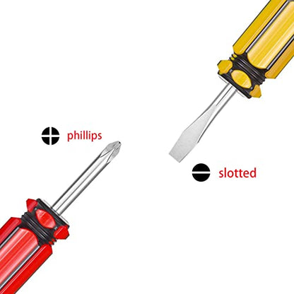 Small Screwdriver Two-Color Short Handle Stubby Screwdriver | Phillips Screwdriver, Flat Head Screwdriver