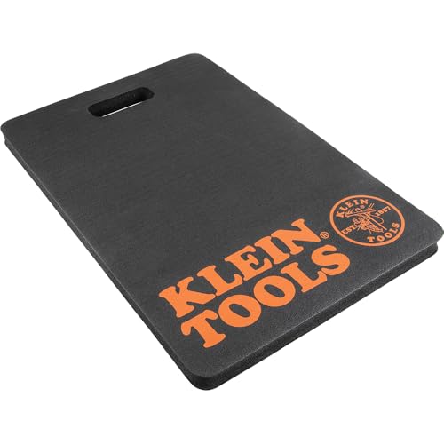 Klein Tools 60135 Kneeling Pads, Adult Men's Soft Thick Closed Cell Soft Foam Professional Tradesman Pro Pads with Handle - size: Standard