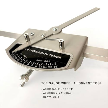 Wheel Alignment Front End Toe Gauge and Magnetic Strut Alignment Level Tool