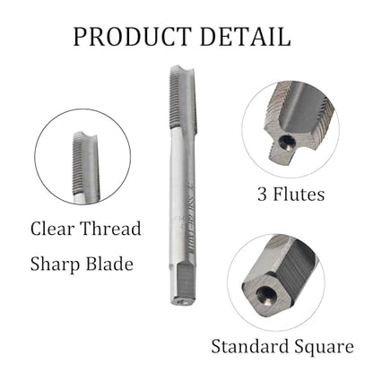 M10 x 1.0 Left Hand Metric Tap and Die Set, High Speed Steel Threading Kit for Reverse Thread Repair and Machining - size: M10 x 1.0