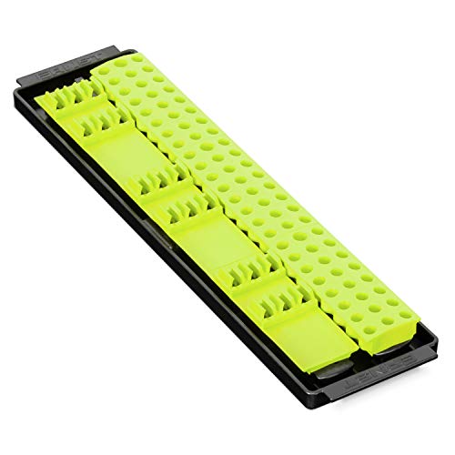 ERNST Bit Boss - Premium 1/4 inch Hex Tool Bit Organization Solution for Toolbox, Fits 90 Long and Short Bits (Hi-Viz) - color: Hi-Viz