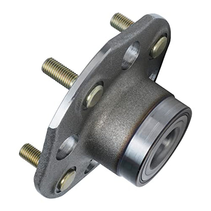 Detroit Axle - 2.3L Rear Wheel Bearing Hubs for 1998-2002 Honda Accord 1999 2000 2001 Wheel Bearing Hubs Assembly Set Replacement [Models w/Rear Drum, w/o ABS] - style: 512176 x2/Pair
