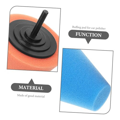 2pcs Car Wheel Polishing Sponge Pads Drill Buffer Attachment for Car Detailing Cone-Shaped Buffing Wheel for Waxing and Sealing
