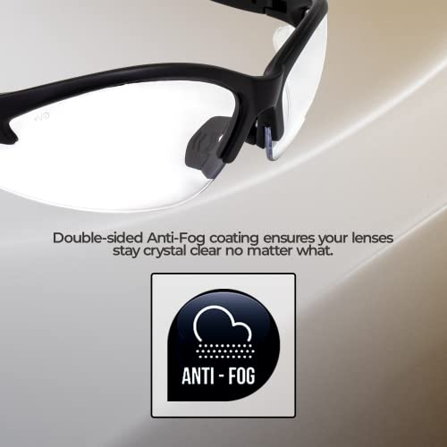 Global Vision Safety Shop Glasses - color: Black Frame/Clear Lens