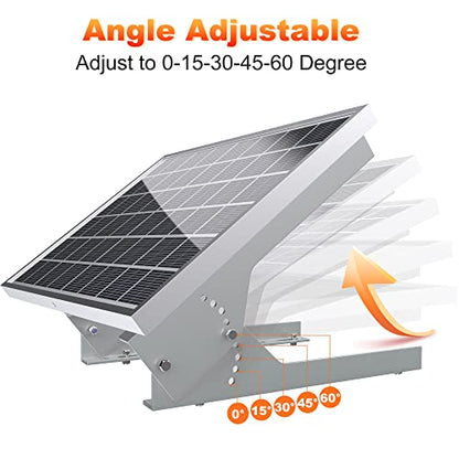 SOLPERK Solar Panel Mount - 13.8in Stand, Angle Adjustable (0-60 Degree), Mounting Brackets for 1 Solar Panel - size: Mount Bracket
