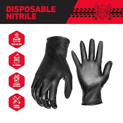 Grease Monkey Work Gloves, Men's Nitrile All Purpose Gloves with Grip for Construction, Safety, Mechanics, Touchscreen - size: 1000 Pack - X-Large, style: Disposable Nitrile Gloves