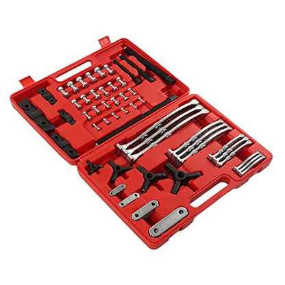 72pcs Professional Gear Hub Puller Bearing Separator Set Universal Auto Repair Tool Kit for Removal of Gears Hubs Bearings Pulleys Sprockets Made of CRV Material with Plastic