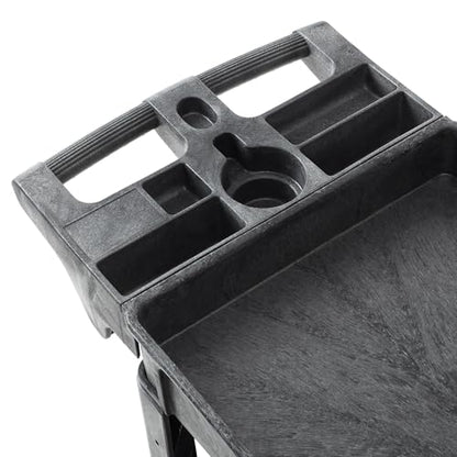 Dryser Utility Cart with Wheels, 40" x 17" Heavy Duty 550 lb. Capacity with Shelves - 2 Tier Rolling Cart with Four 5" Swivel Casters for Warehouse, Garage, Cleaning - size: 2 Shelves 4 Swivel 40x17