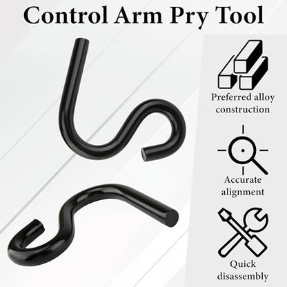Sixzoo 6007 Lower Control Arm Prying Tool for 7/8 Inches Diameter Pry Bar | Black Powder Coated Control Arm Bushing Removal Tool, Suspension Bushing Removerfor Front Axles, CV Joints