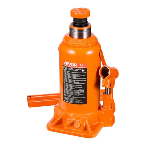 VEVOR Hydraulic Bottle Jack, 20 Ton/44092 LBS All Welded Bottle Jack, 7.5-14 inch Lifting Range, with 3-Section Long Handle, for Pickup Truck, Truck, Car, RV, Auto Repair, Industrial Engineering - style: 20T Hight Profile