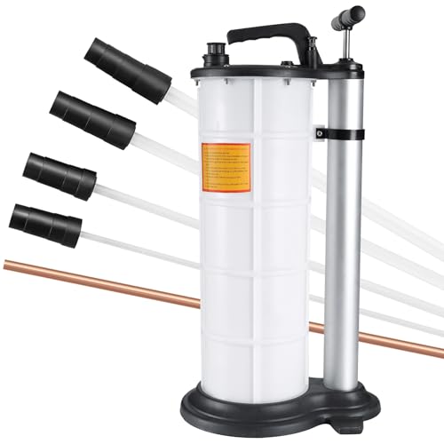 DASBET 9L Fluid Extractor Manual Oil Changer Vacuum | Hand Operated Engine Oil Change Fluid Extractor Hand Pump Tank Remover - size: 9L