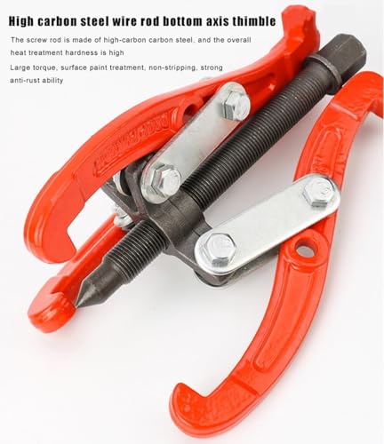 Hydraulic Puller，Heavy Duty Three Jaw Gear Bearing Puller High Carbon Steel Pulley Gear Bearing Flywheel Puller Removal Tool with Thickened Jaws(12inch) - size: 12inch