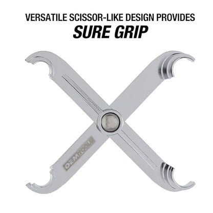 OEMTOOLS 24688 Transmission Line Disconnect Tool, Quickly Removes 3/8" and 1/2" Oil Cooler Lines, Step Design for Ford and Cadillac Vehicles, Durable Metal Construction - style: Transmission Oil Cooler Line Scissors