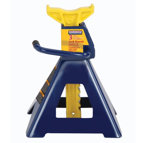 Hein-Werner HW93503 Blue/Yellow Jack Stand - 3 Ton Capacity