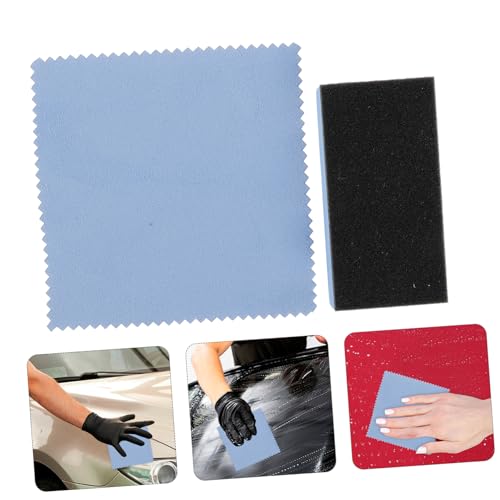 Alipis 1 Set Tire Applicator Sponge Dressing Cloth Kit Car Detailing Tool for Easy Application Versatile Use Durable Buffing Pads for Tire Shine and Waxing