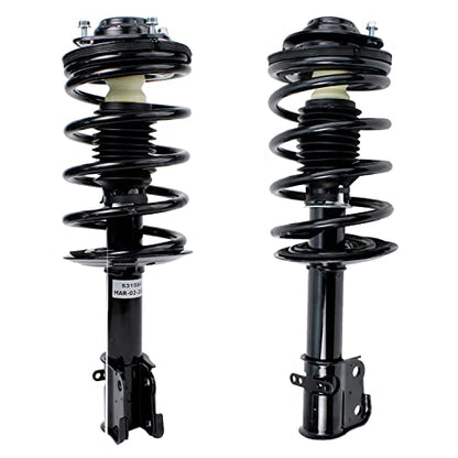 Detroit Axle - 2pc Front Struts for Chrysler Dodge Plymouth Neon SX 2.0, 2 Struts w/Coil Spring Assembly Replacement Suspension Ready Struts Shocks - size: 171580 x2/PAIR