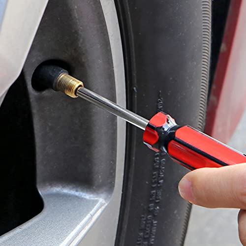 5 Pcs Valve Core Removal Tool,Car Tire Valve Stem Removal Tool | Universal Motorcycle Truck Bike Screwdriver Tire Repair Install Tool for All Standard Valve Cores