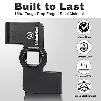 Universal Wrench Extender Adaptor, 1/2" Breaker Bars & 21mm Hex Wrench Extender Tool Drive for Repair or DIY - style: Wrench Extender