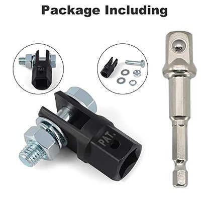 1/2" Scissor Jack Adapter Socket Adaptor with Impact Drill Black | For 1/2 Inch Drive Impact Wrench or 13/16 Inch Lug Wrench, Easy Lifting