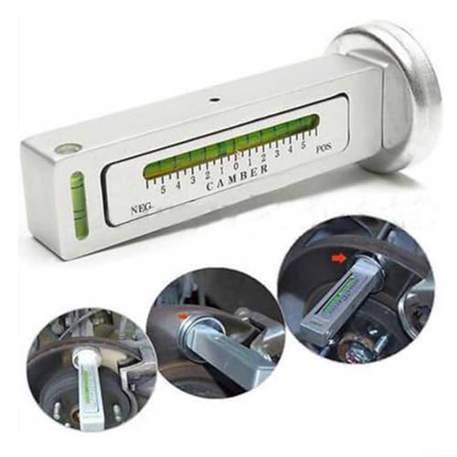Car Wheel Alignment Magnetic Level Gauge for Camber and Caster Adjustment Plastic Construction 3x2x12.4 cm