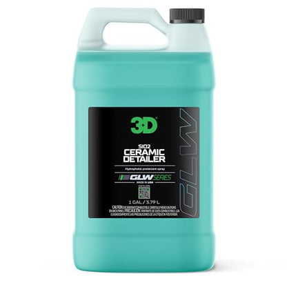 3D SiO2 Ceramic Detailer 1 Gallon – Quick Detailer with Advanced SiO2 Polymers – Hydrophobic Protection, UV Defense, High Gloss Finish, Ceramic Coating Booster – Professional Car Care – Made in USA - size: 128 Fl Oz (Pack of 1)