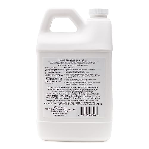 NOVUS 7082 | Heavy Scratch Remover #3 | 64 Ounce Bottle - color: #3 Heavy Scratch Remover, size: 64 Ounce