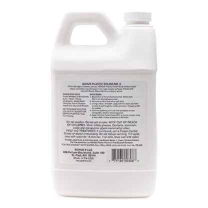 NOVUS 7082 | Heavy Scratch Remover #3 | 64 Ounce Bottle - color: #3 Heavy Scratch Remover, size: 64 Ounce