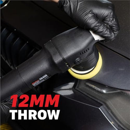 Maxshine 6” M21 Pro & 3” M312 Dual Action Polisher Combo – 21mm & 12mm Car Buffer Set, 6-Speed, 5/16”-24 Thread – Auto Detailing Tool for Cars, Trucks, SUVs & Boats, Swirl & Scratch Removal - color: 3" & 6" Dual Action