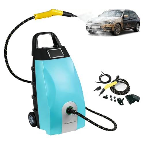 Multi-Purpose Steam Cleaner - 3000W High-Pressure Continuous Steam Washer for Home, Car, Hotel & AC Cleaning | Floor Steam Cleaner for Home Appliances & Auto Detailing Blue - color: Blue