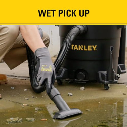STANLEY 12 Gallon 5.5HP Wet/Dry Vacuum,3-in-1 Vacuum Blower & Pump, Heavy-Duty for Wet/Dry Messes, Dust & Water, Ideal for Garage Jobsite Home, SL18199P - color: Sl18199p-1