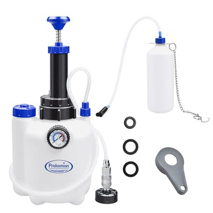 3L Manual Brake Bleeder Fluid Pump with 1L Brake Bleeder Bottle Suitable for Most Vehicles One-Person Operation - color: 4pieces