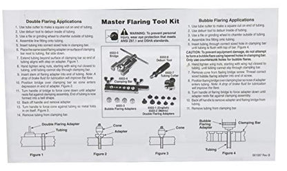 OTC 6502 Master Brake Flaring Tool Kit - Makes Standard and Metric Single, Double, and Bubble Type Flares