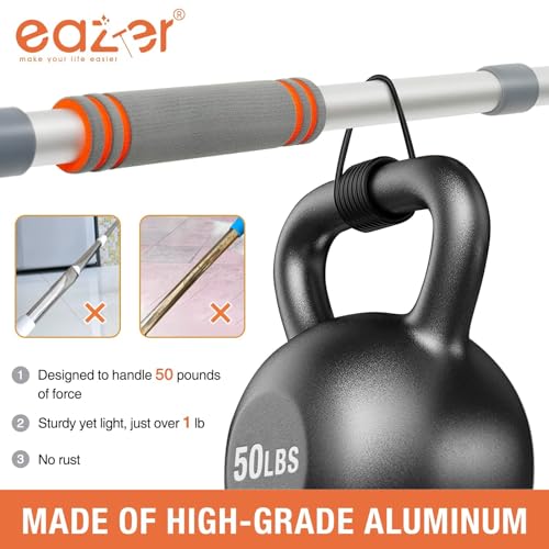 Eazer Window Squeegee Cleaner Tool, 2-in-1 Window Cleaning Kit with 62'' Extension Pole, Window Washer Equipment for Cars, Indoor & Outdoor Glass - Includes 2 Microfiber Cloths - size: 62inch