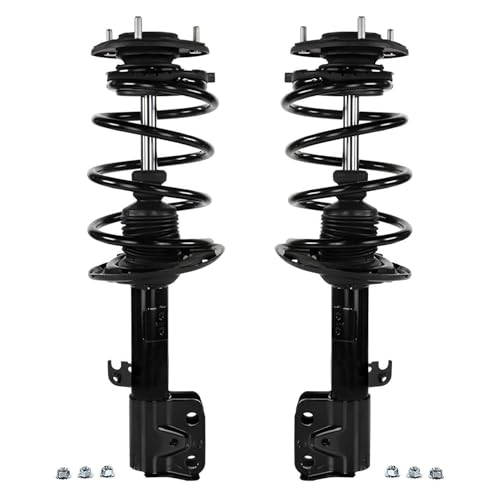 Detroit Axle - 1.8L 4pc Front & Rear Struts for 2014-2019 Toyota Corolla | 4 Front & Rear Strut w/Coil Spring Assemblies 2015 2016 2017 2018 Suspension Quick Install Ready Assembly Replacement - size: 4Q47059/ 4 Struts