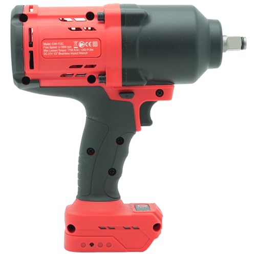 BESWELL CIW-112C-DW 1/2" Impact Wrench for Dewalt 20V Battery, 1256 Ft | Powerful brushless 4-speed electric wrench. CIW-112C-DW bare tool ideal for heavy duty machinery and truck service.