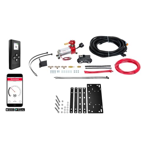 TrendsAuto Firestone Airide Ride-Rite Rear Air Spring Kit with Air Command Single Wireless App & Remote Standard Compressor fits 2005-2023 Tacoma & Prerunner 2WD with 0" Lift | TrendsAuto Decal - size: Single Path