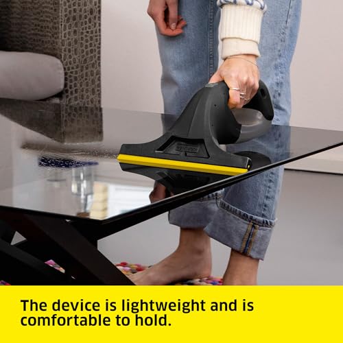 KÄRCHER WV 1 Electric Window Vacuum Squeegee 10" - Perfect for Showers, Mirrors, Glass, and Countertops - Electric Squeegee, Black - color: Black