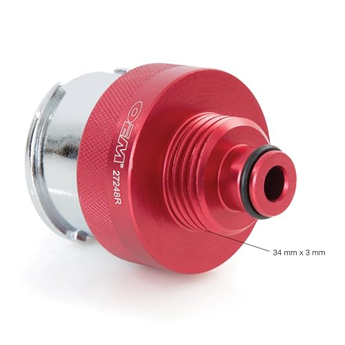 Radiator Pressure Tester Adapter for Scion & Toyota RAV4 – Cooling System Radiator Cap Adapter – OEMTOOLS 27248R Not Universal - style: Works with Lexus, Toyota Celica, Spider Mr2, Rav4, Prius, Camry, Highlander, and Scion