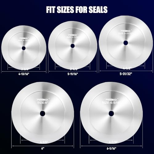 Bearing Race and Seal Driver Kit 6pc - Wheel Bearing Installer Tool | 5 Driver Sizes for 4-13/16" to 6-5/16" Bearings Class 7 & Class 8, Premium Aluminum Alloy, Anti-vibration Handle - size: 6Pcs 4-13/16" to 6-5/16"