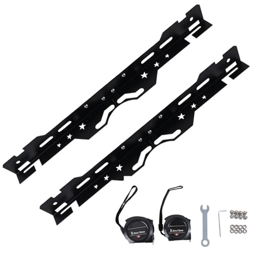 Wheel Alignment Tool with 2 Tape Measures Wrench for Fast Accurate Camber/Toe Readings Rust-Proof Stainless Steel Small Size Alignment Tools Automotive for Cars SUVs Light Trucks - Black - color: Black