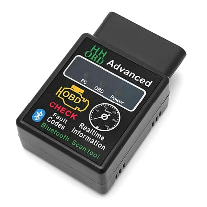 OBDII Car Diagnostic Scanner, Engine Fault Code Reader Bluetooth Scan Tool with Reset & Live Data, Professional OBD2 Wireless Automotive Diagnostic Tester for Phone and PC