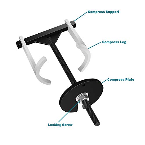 Goplus Transmission Spring Compressor, Automatic Transmission Clutch Removing/Installing Tool Kit, Strut Spring Compressor