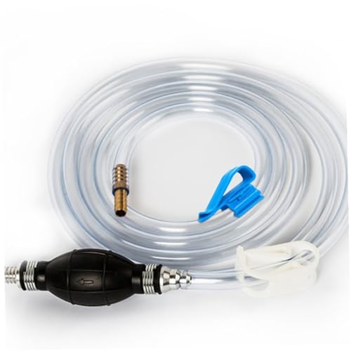 Manual Suction Hose Kit for Car and Water Transfer, Sturdy Siphon Pump with Guide Oil Tube, Practical Water Suction Hose for Automotive and Aquarium Use