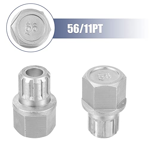 X AUTOHAUX 56/11PT Wheel Lock Key Lug Nut Anti Theft Wheel Lock Nut Screw Removal Key for VW for Audi